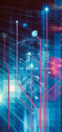 an image of a computer screen with a blue background