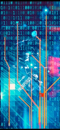 an abstract image of a computer screen